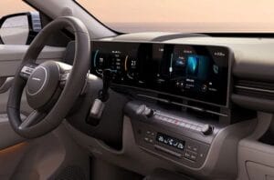 dual screen display kona ev